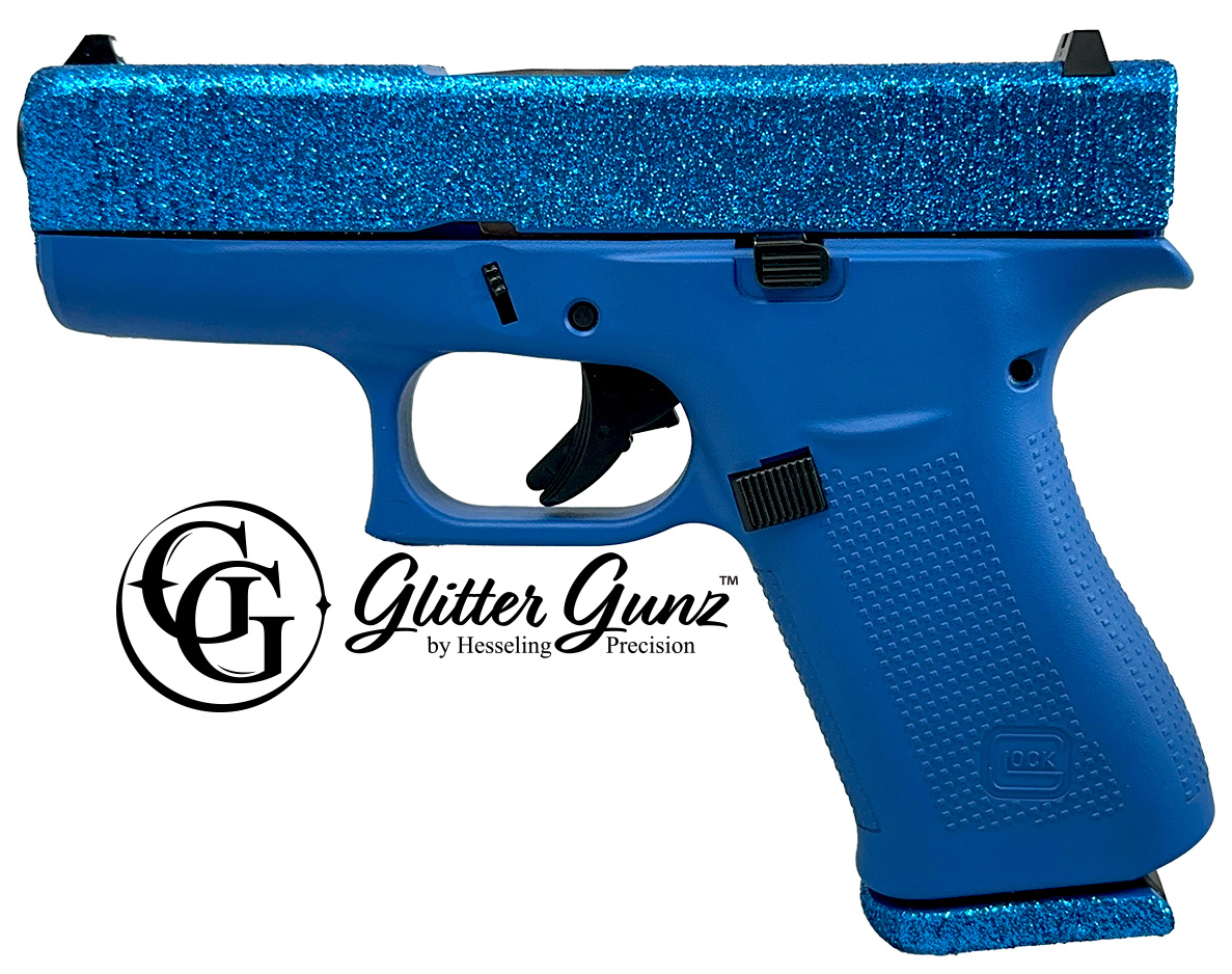 GLOCK 43X 9MM SAPPHIRE GLITTER GUNZ - Pistols